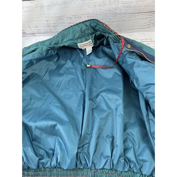 Vintage Westbound Windbreaker Womens L Petites Velvet Burnout Floral Jacket 80s - Picture 15 of 16